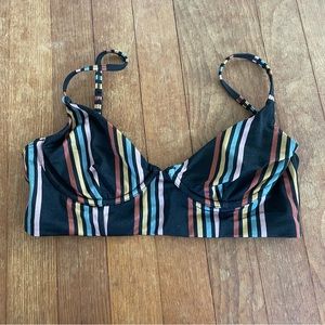 RVCA Striped Underwire Top